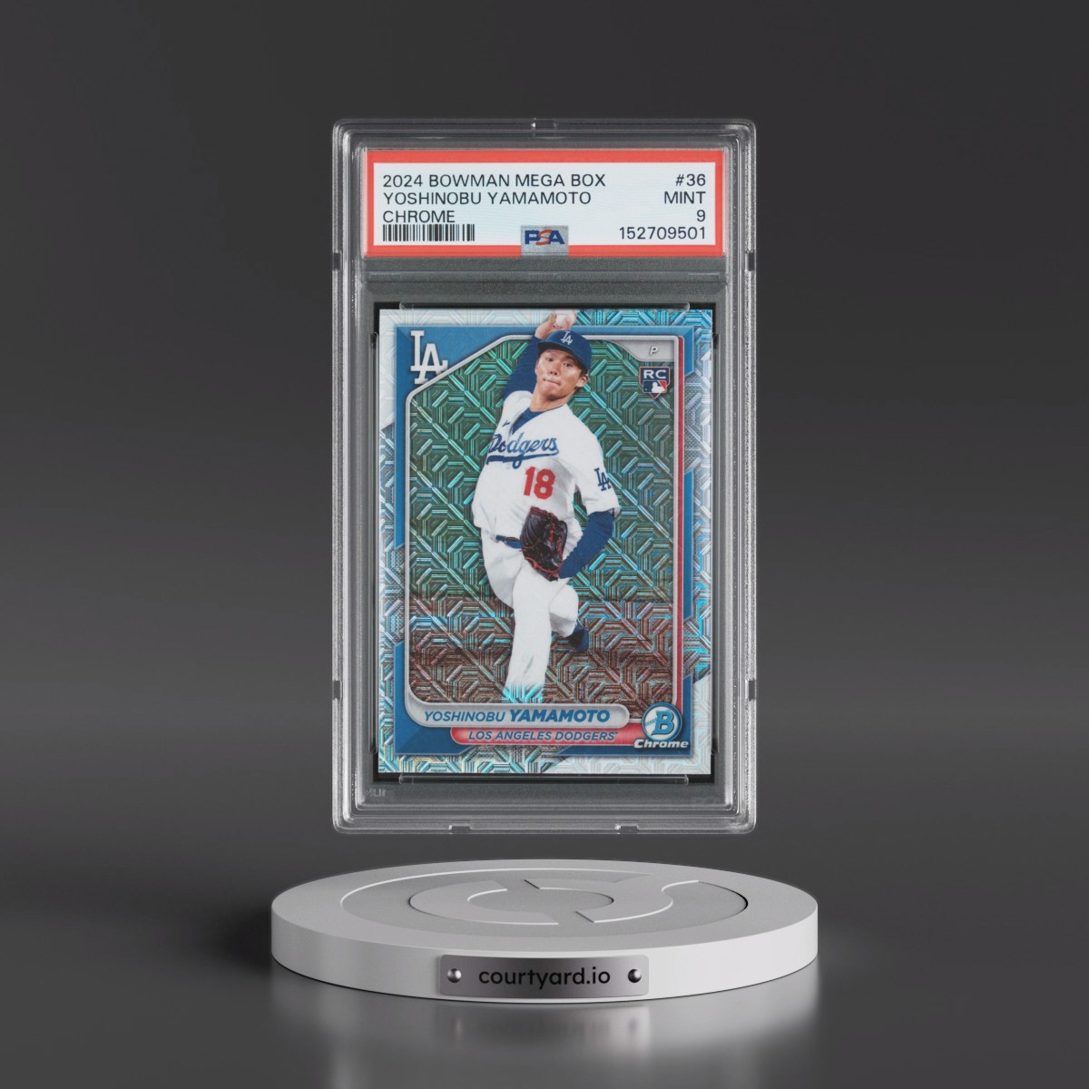 2024 Yoshinobu Yamamoto - Baseball Bowman Mega Box Chrome PSA 9 MINT